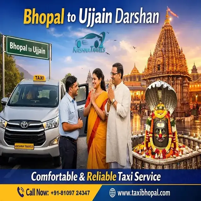 Bhopal to Ujjain Taxi Service taxi service by Krishna Travels